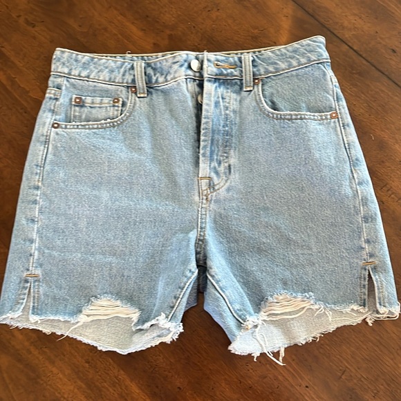 Gianna Bini Denim Shorts Women’s Blue Size 27 High Waist - Picture 1 of 5